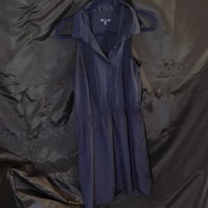 GAP Blue Sundress Notched Collar Mini